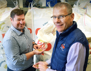 Mike Benson and Steve LePoidevin from Crisp Malt