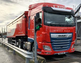 Malt deliveries Update | Lorry delivering bulk malt.