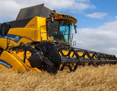 Barley Malt Farmers | Combine harvester in the barley field.