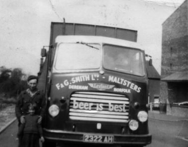 Crisp Malt | British Maltster since 1870 | Vintage truck carrying malt from Great Ryburgh Maltings in Norfolk.