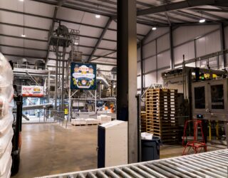 Sack Plant at Crisp Malt, Great Ryburgh, Norfolk, England.