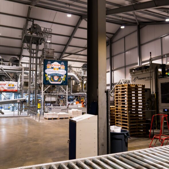 Sack Plant at Crisp Malt, Great Ryburgh, Norfolk, England.