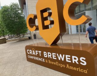 CBC (Craft Brewers Conference) sign outside the venue in 2023