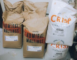 Admiral malting collaboration with Crisp Malt Hana malt in ot's packaging.
