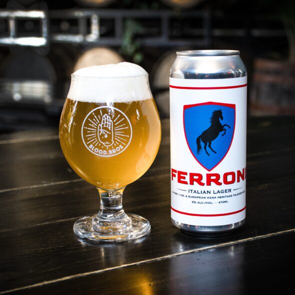 Ferroni beer made with Hana Malt from Crisp