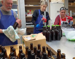 Bottling beer made with Crisp Malts at the Equal Brewkery