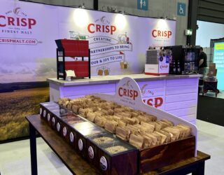 Crisp Malt exhibition stand at BeerX 2026
