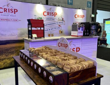 Crisp Malt exhibition stand at BeerX 2026
